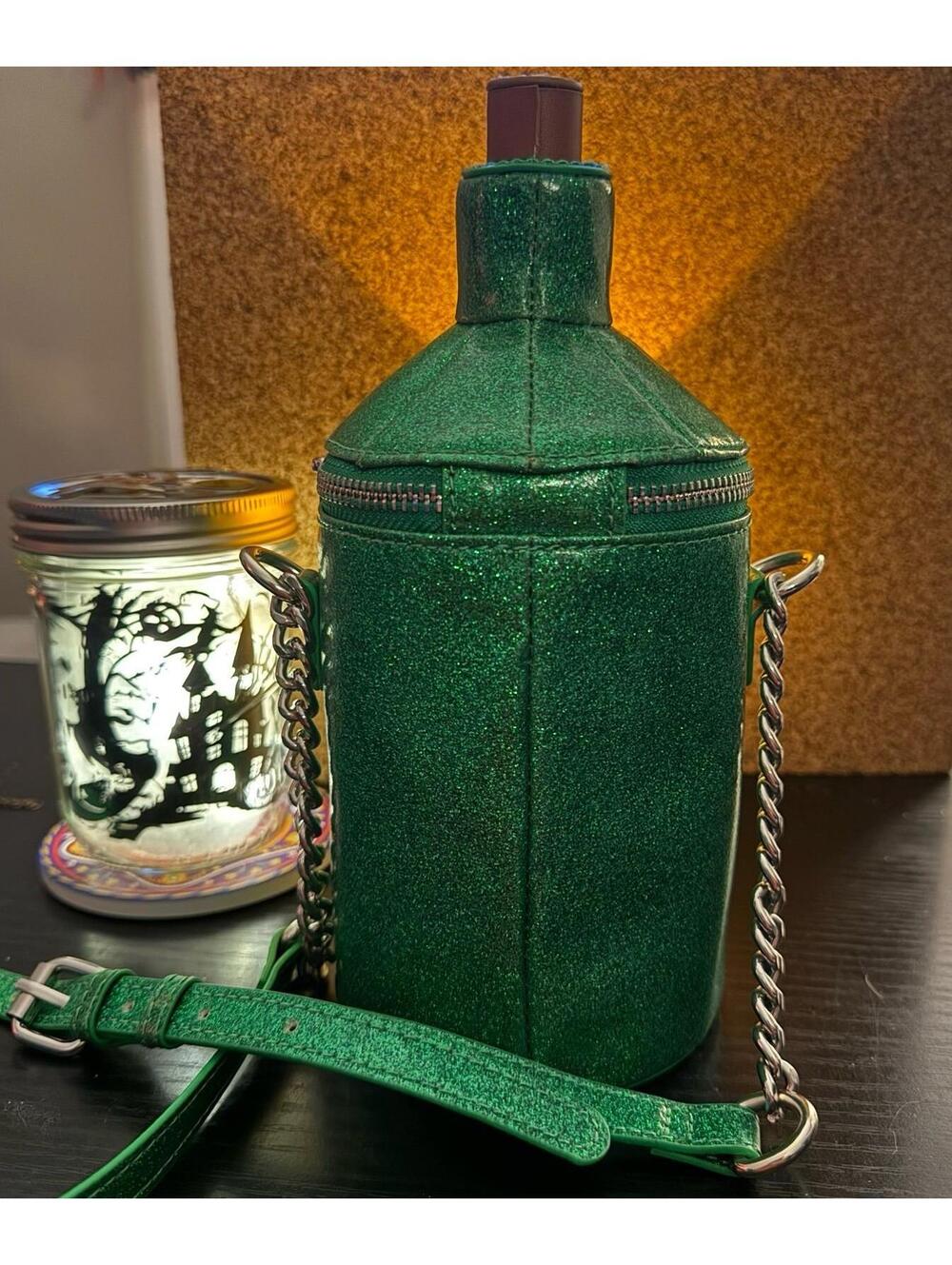 Mad Engine Viral Green Glittery Witch’s Potion Crossbody Bag - Picture 8 of 9